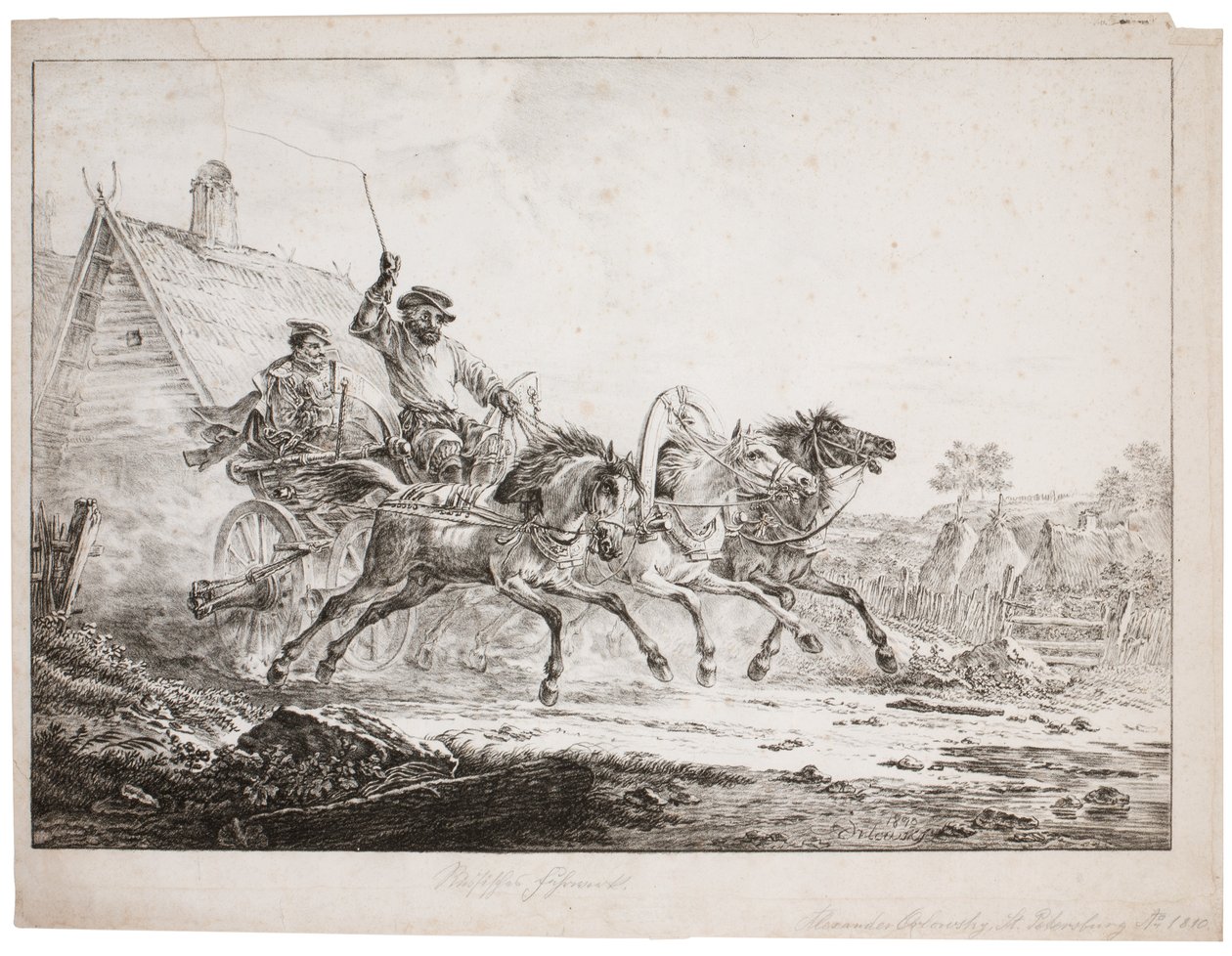 En vykortstrojka (sten) av after Alexander Orlowski