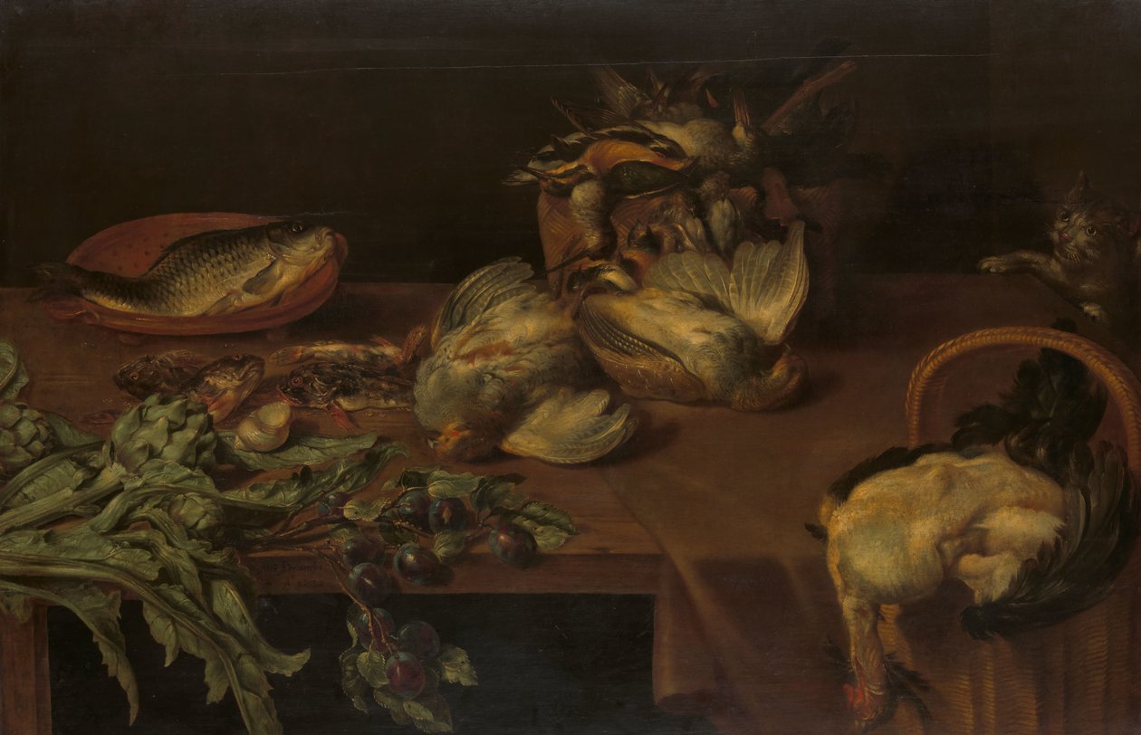 Stilleben med vilda fåglar av Alexander Adriaenssen