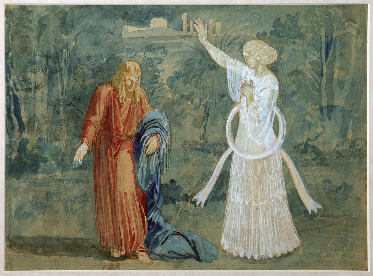 Kristus i Getsemane, slutet av 1840-talet av Alexander Andreyevich Ivanov