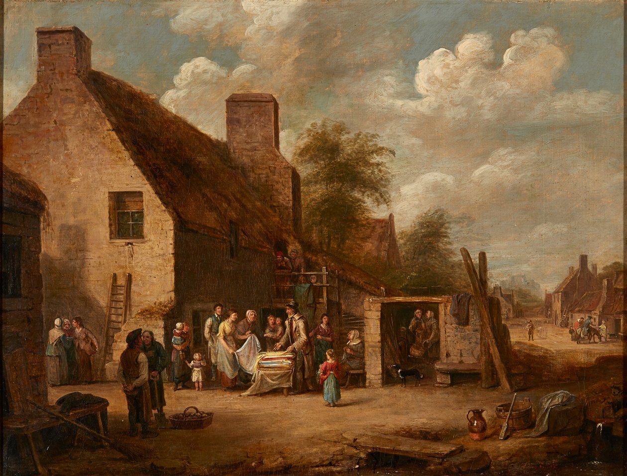 The Travelling Clothier (olja på duk) av Alexander Carse