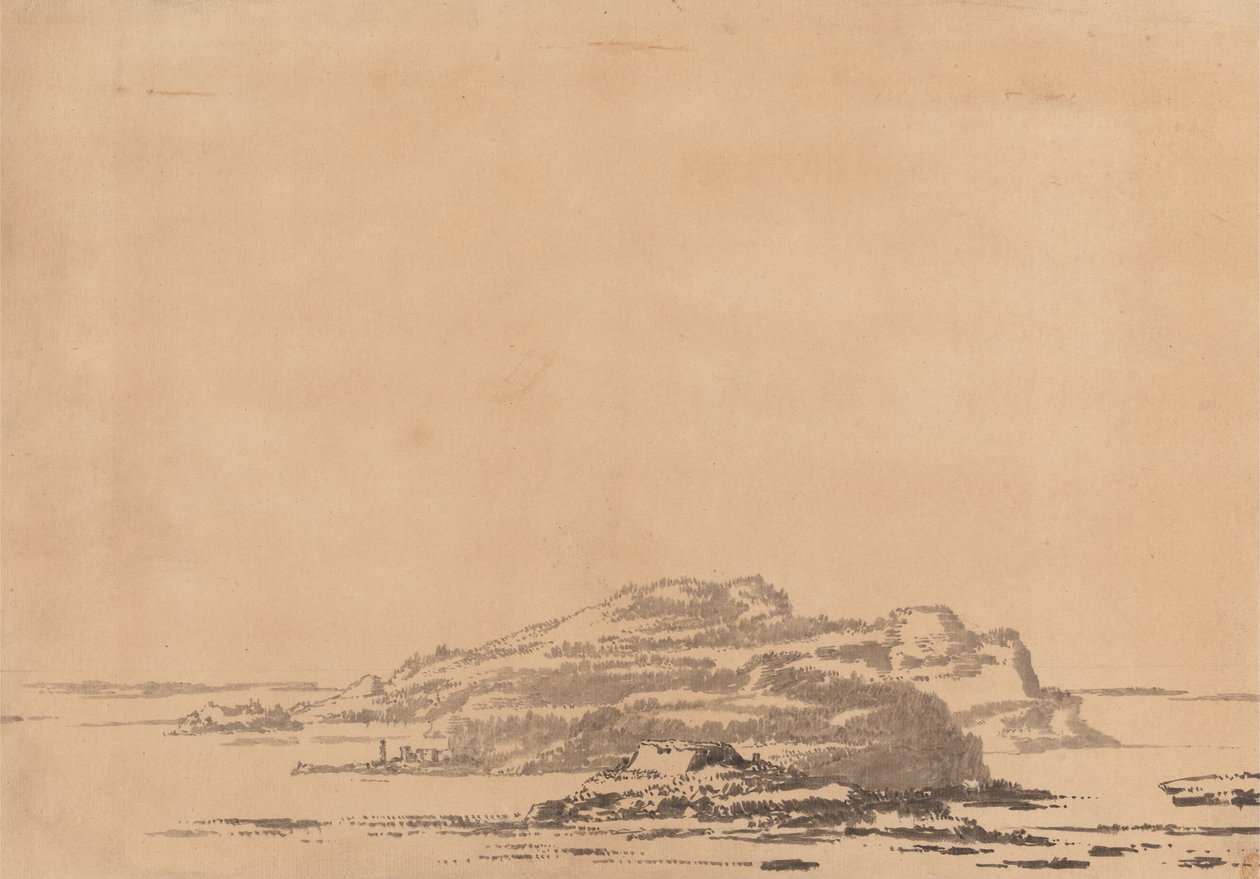 Fantastiskt landskap av Alexander Cozens