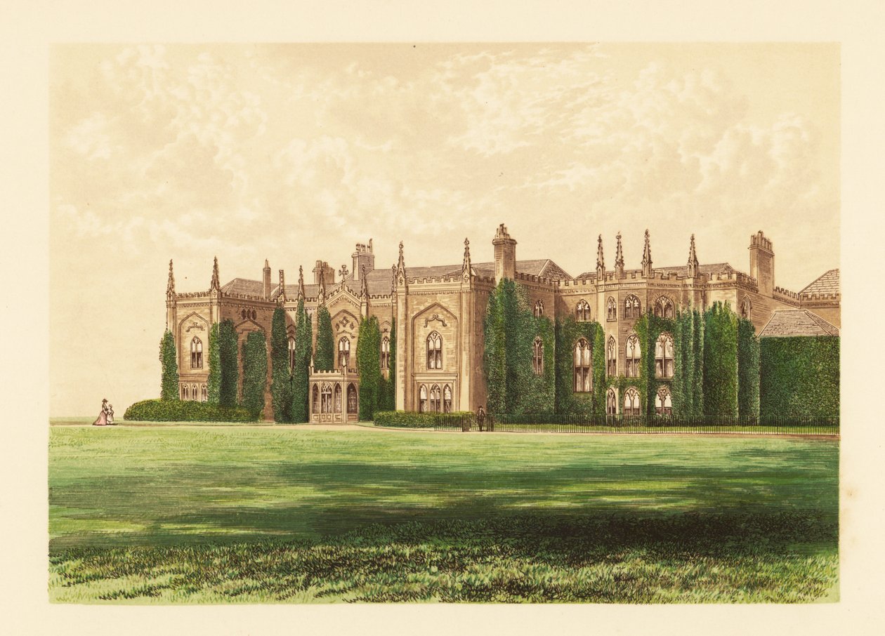 Combermere Abbey, Shropshire, England. av Alexander Francis (after) Lydon