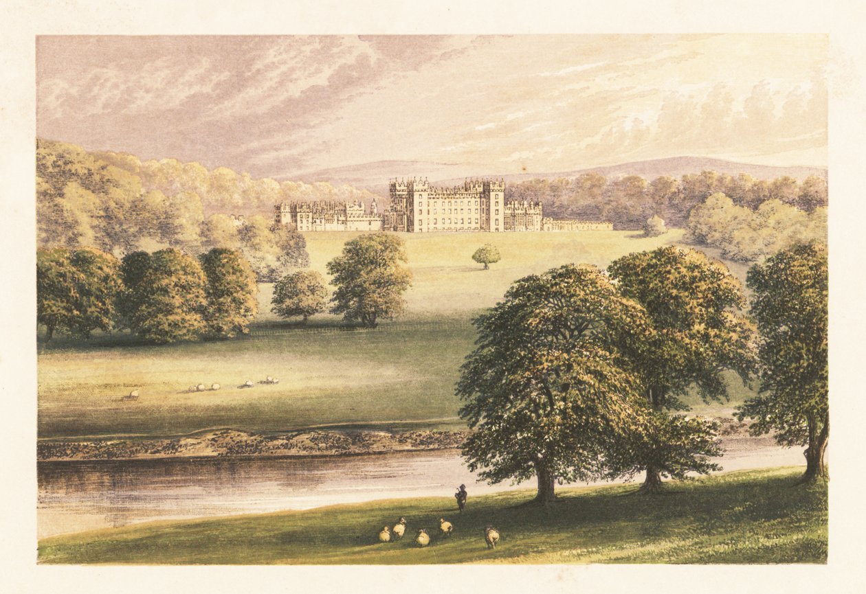 Golv Castle, Roxburghshire, Skottland. av Alexander Francis (after) Lydon