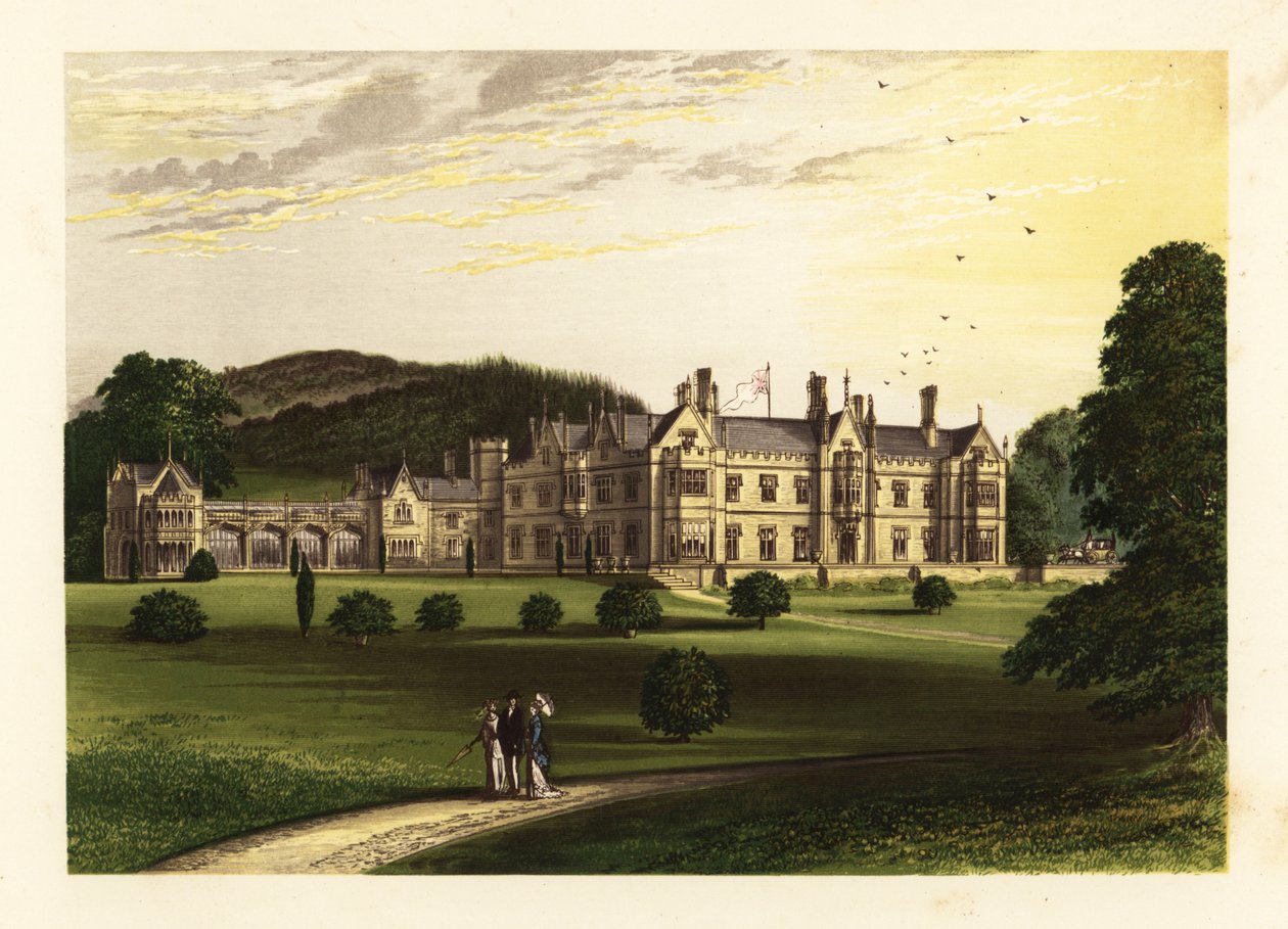 Mamhead House, Devonshire, England. av Alexander Francis (after) Lydon
