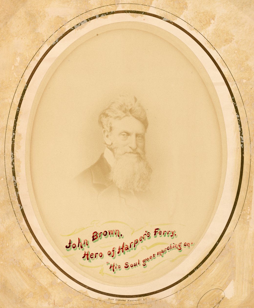 Porträtt av John Brown, ca. 1859. av Alexander Gardner
