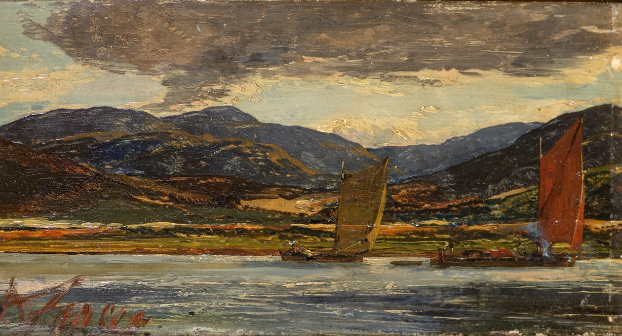 River Scene av Alexander Jnr. Fraser