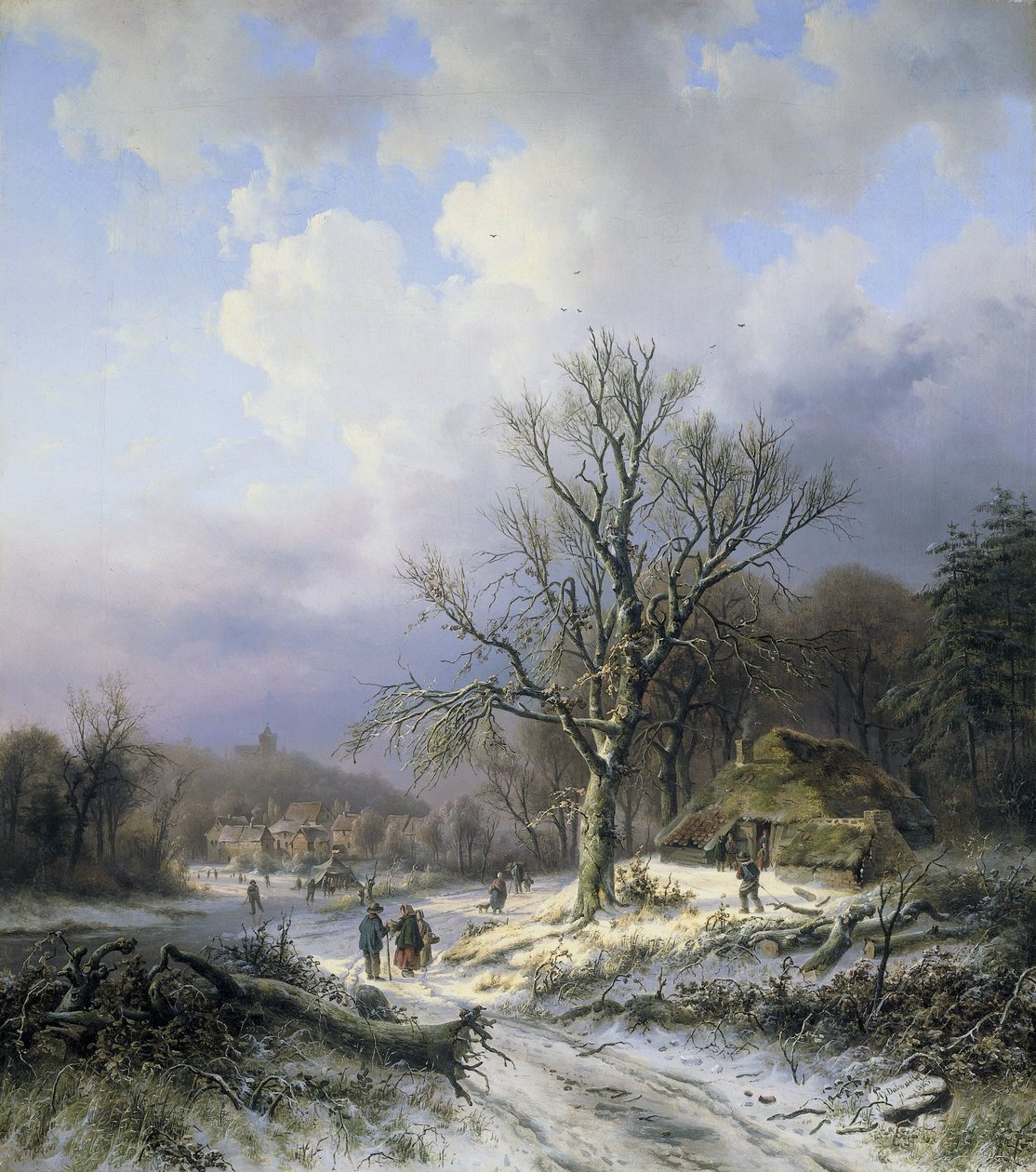 Snölandskap av Alexander Joseph Daiwaille