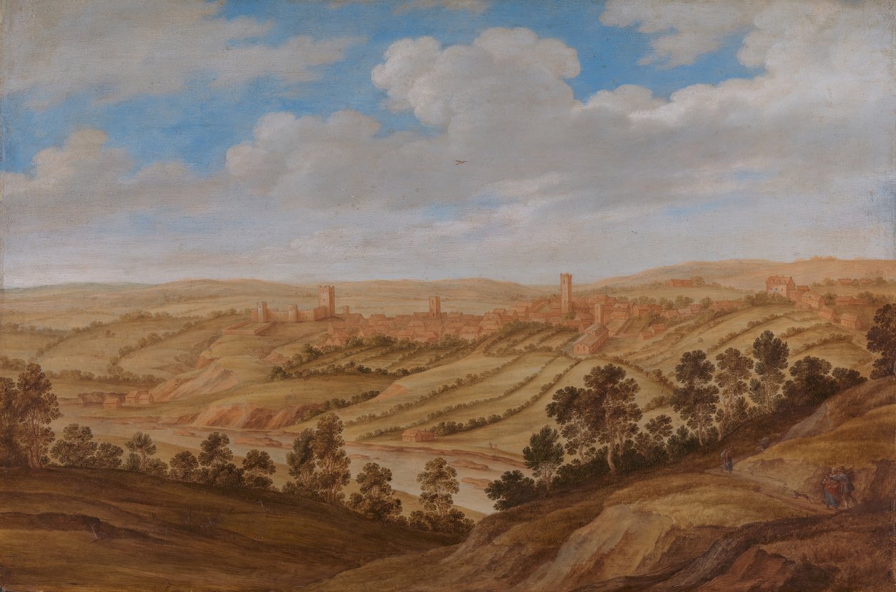 Richmond Castle, Yorkshire, 1639. av Alexander Keirincx