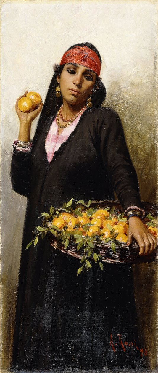 Den orange säljaren, 1898 av Alexander M. Rossi