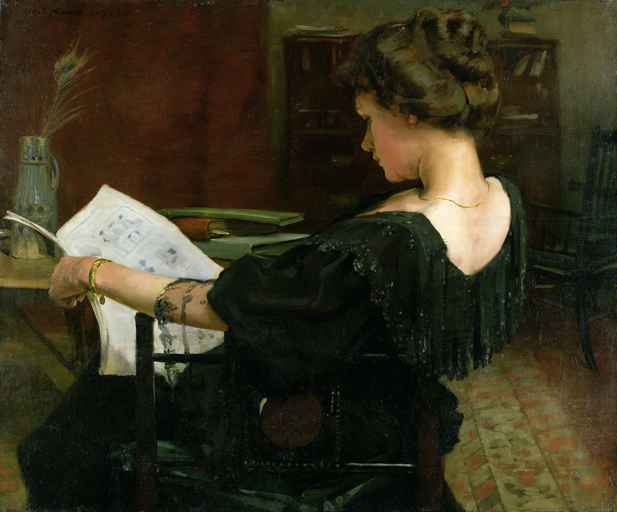 Porträtt av Helen Gow av Alexander Mann