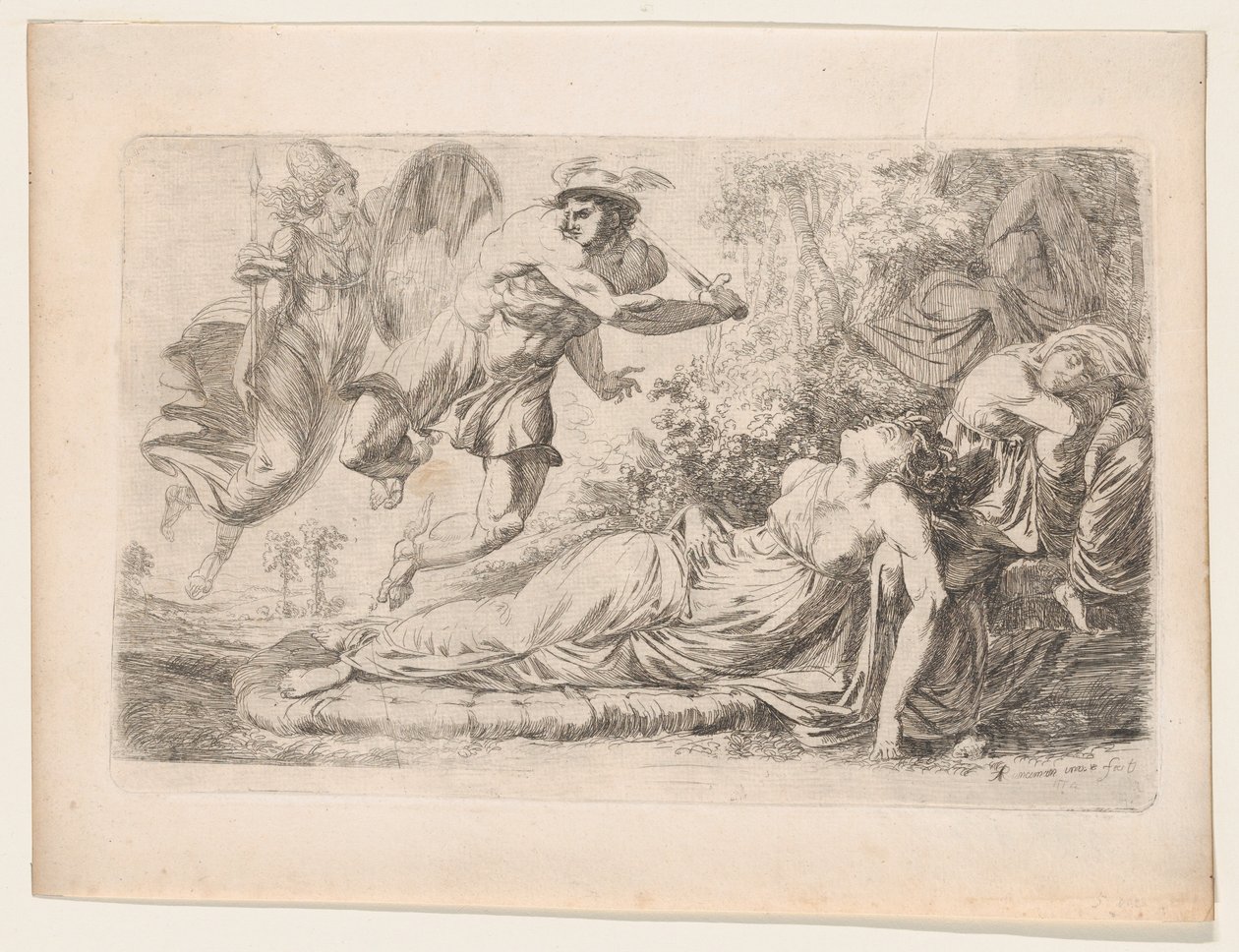 Perseus och den sovande medusan av Alexander Runciman