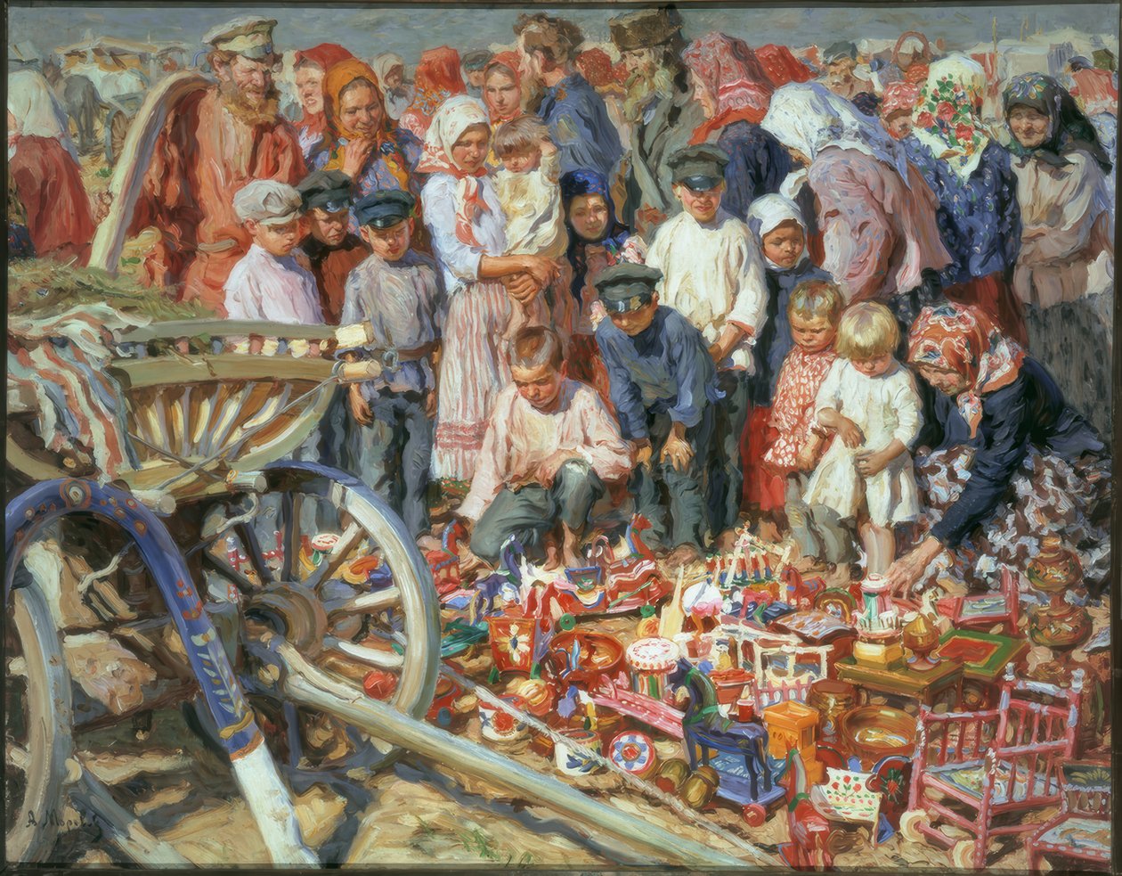Leksakssäljare på mässan av Alexander Viktorowitsch Morawow