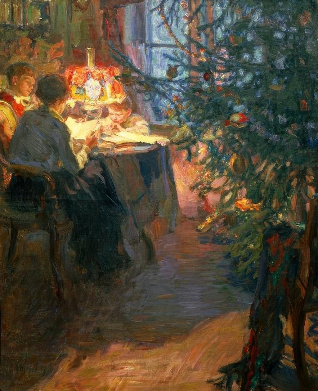 Julgran i familjen av Alexander Viktorowitsch Morawow