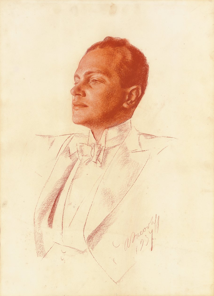 Porträtt, 1937 av Alexander Yakovlev