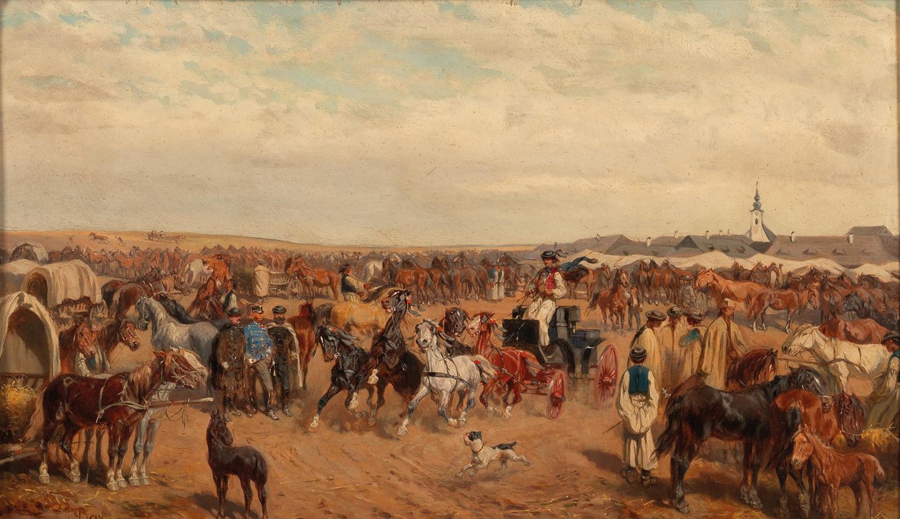 Bensa-Hästmarknad av Alexander von Bensa