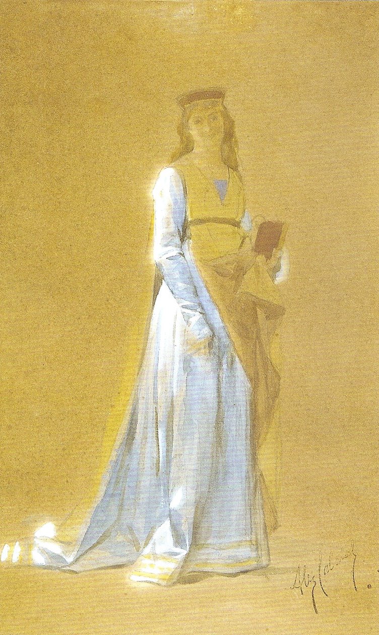 Medieval lady av Alexandre Cabanel