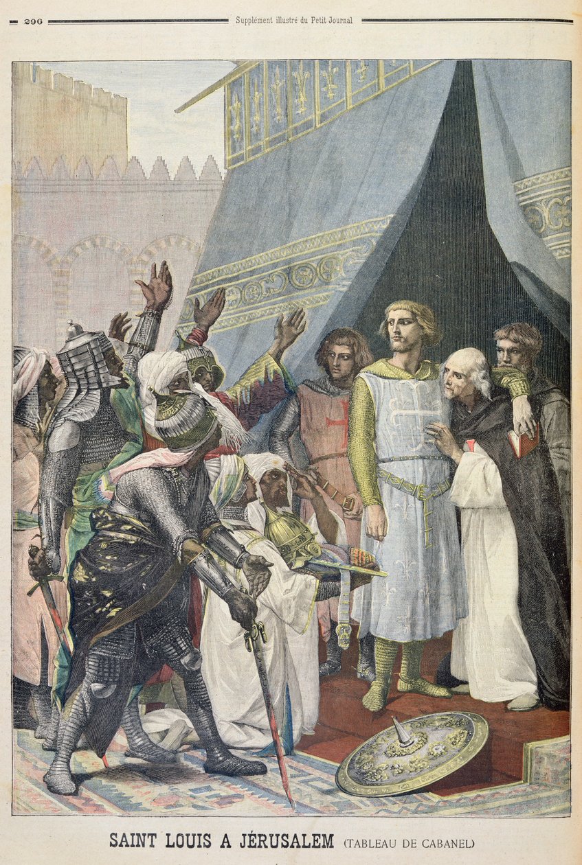 St. Louis i Jerusalem, illustration från den illustrerade bilagan till Le Petit Journal, 11 september 1898 av Alexandre Cabanel