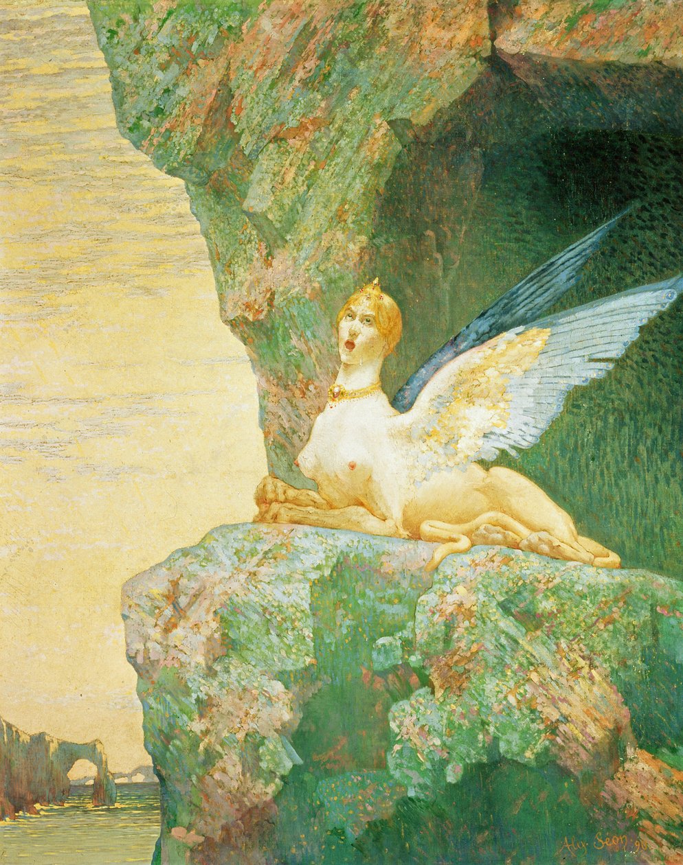 Sfinxens förtvivlan, 1890 av Alexandre Seon