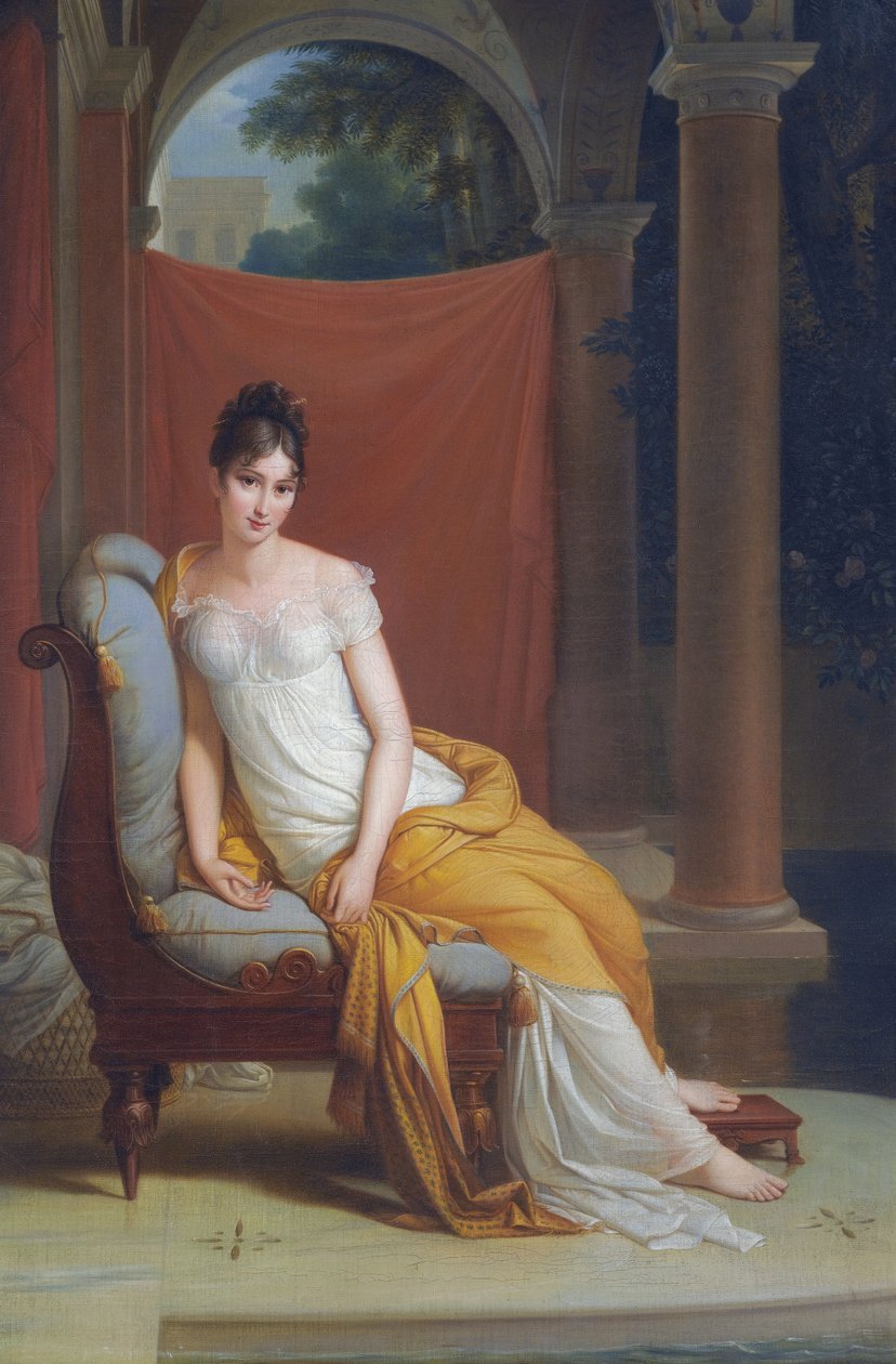 Madame Recamier (1777-1849) av Alexandre Evariste Fragonard