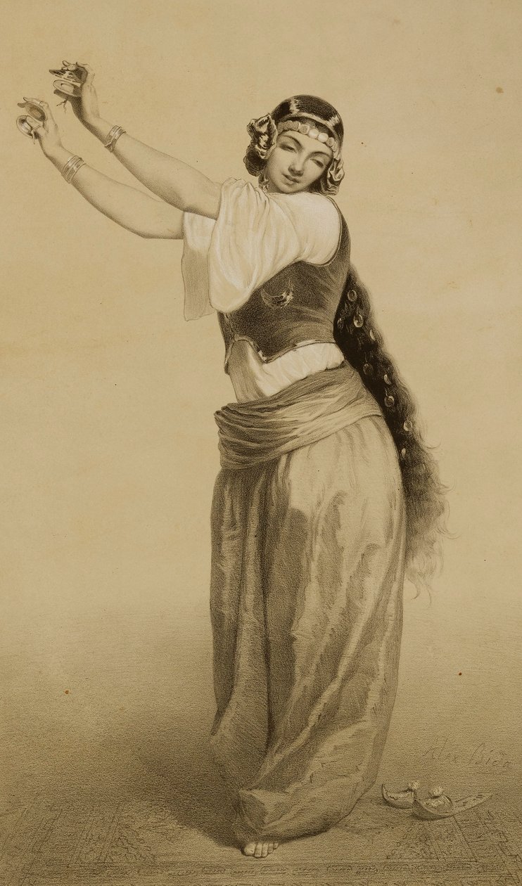 En dansande flicka (Almeh) av Alexandre Bida