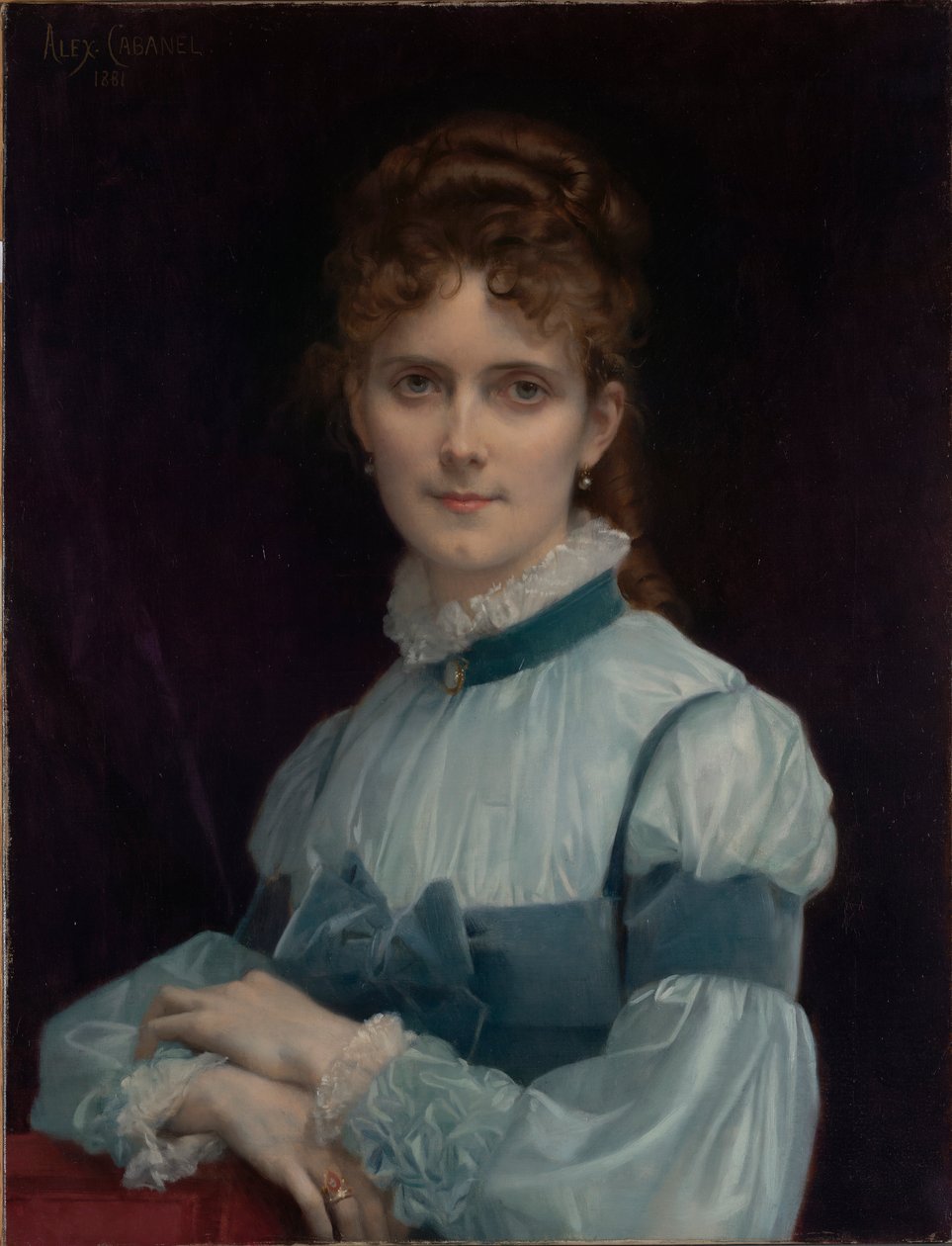 Porträtt av Miss Fanny Clapp av Alexandre Cabanel