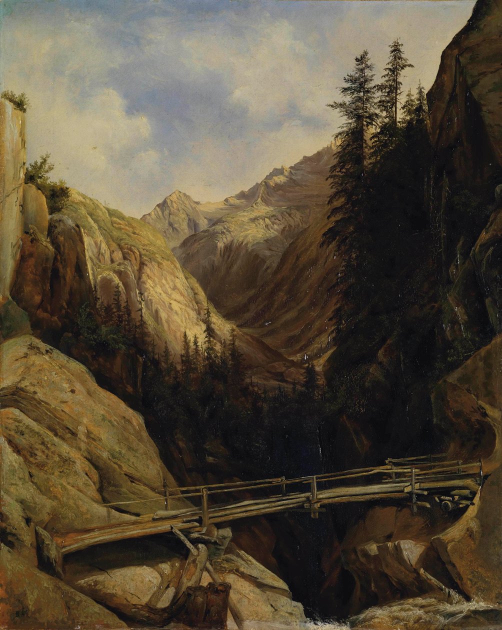 Vid Handecks vattenfall, 1842-43 av Alexandre Calame