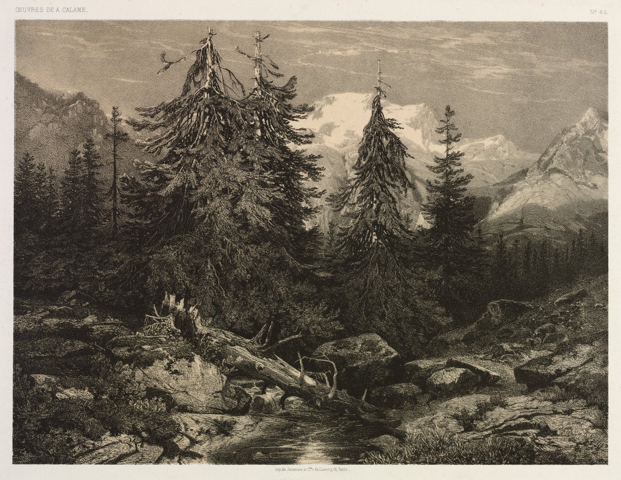 Alpström av Alexandre Calame