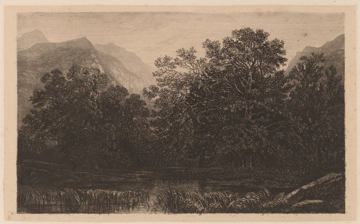 Bergdamm av Alexandre Calame