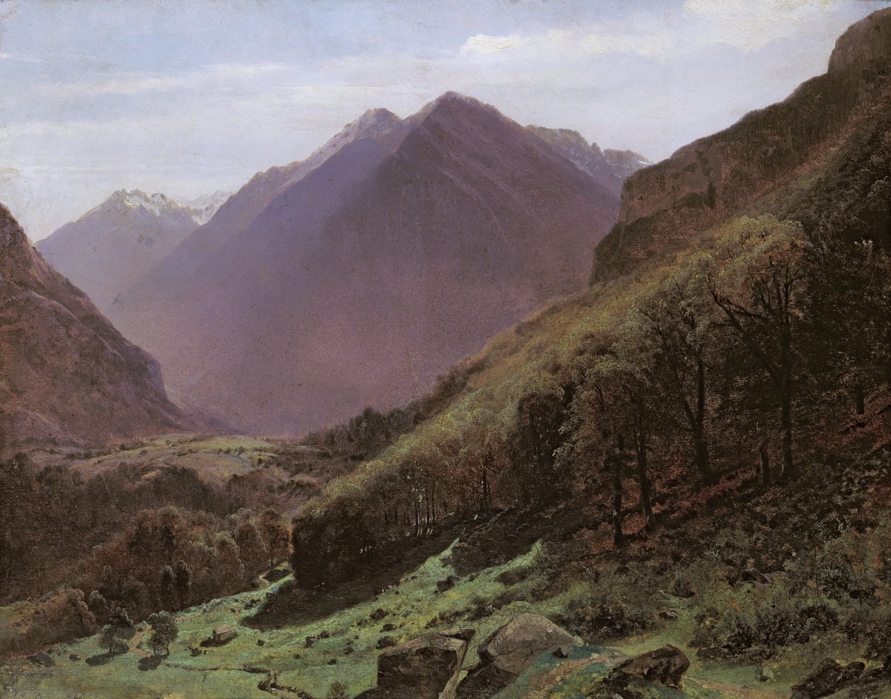 Bergsstudiet, c.1840-43 av Alexandre Calame