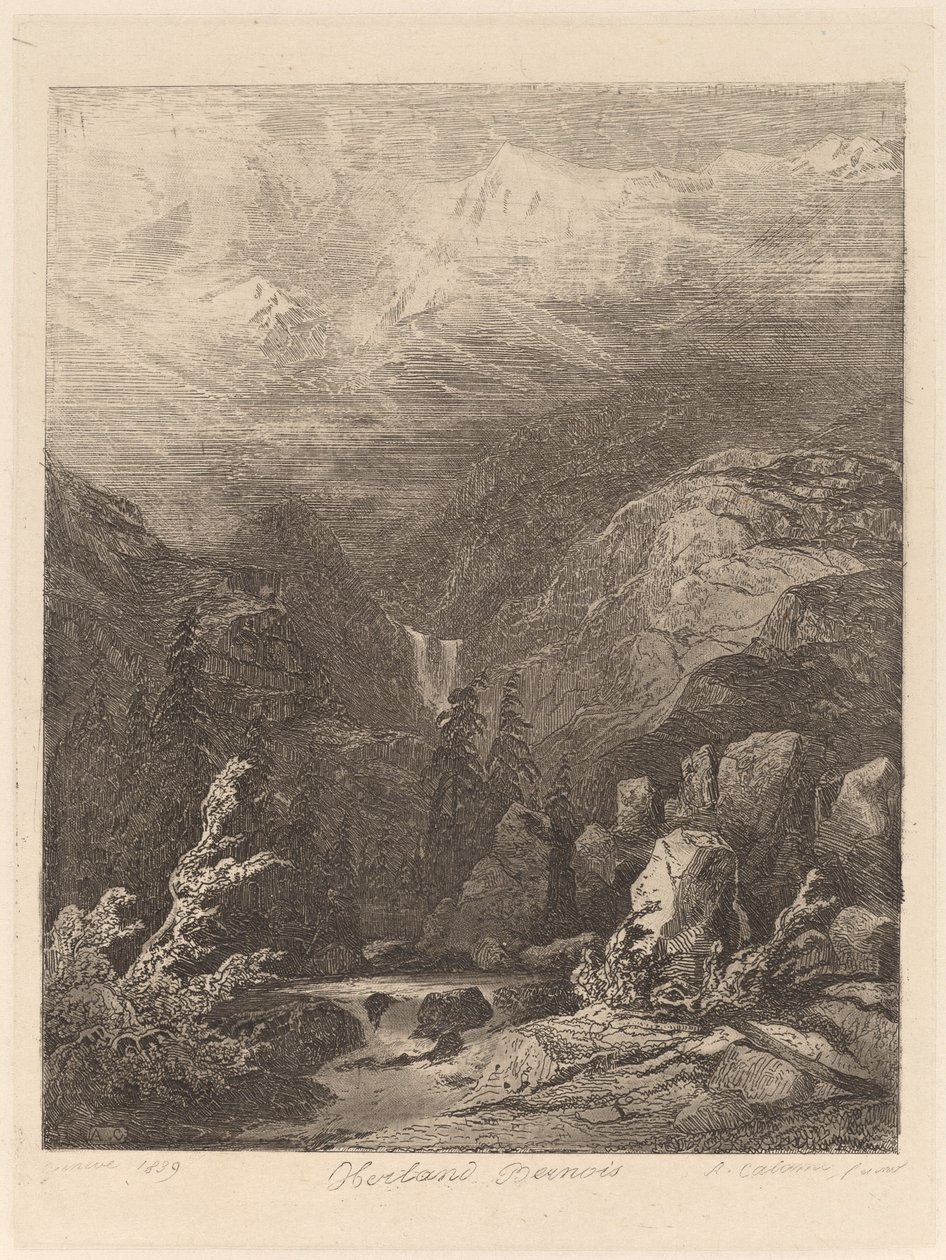 Berner Oberland av Alexandre Calame