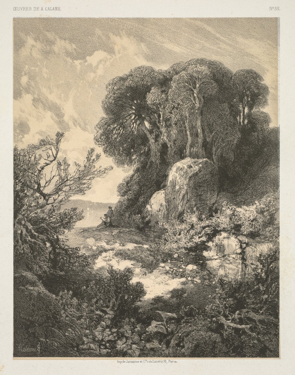 Verk av A. Calame: nr 52. av Alexandre Calame