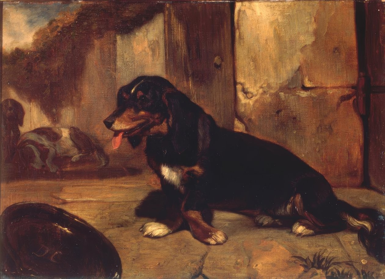 Basset hund av Alexandre Gabriel Decamps