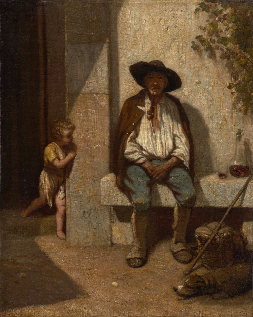 Italiensk bonde, 1842 av Alexandre Gabriel Decamps