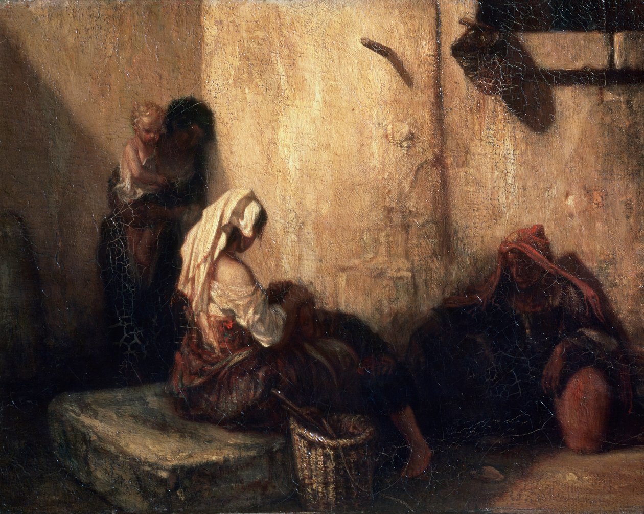 Italiensk gatubild, 1849. av Alexandre Gabriel Decamps