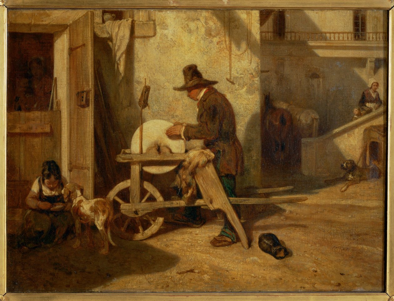 Le remouleur - knivsliparen ... av Alexandre Gabriel Decamps