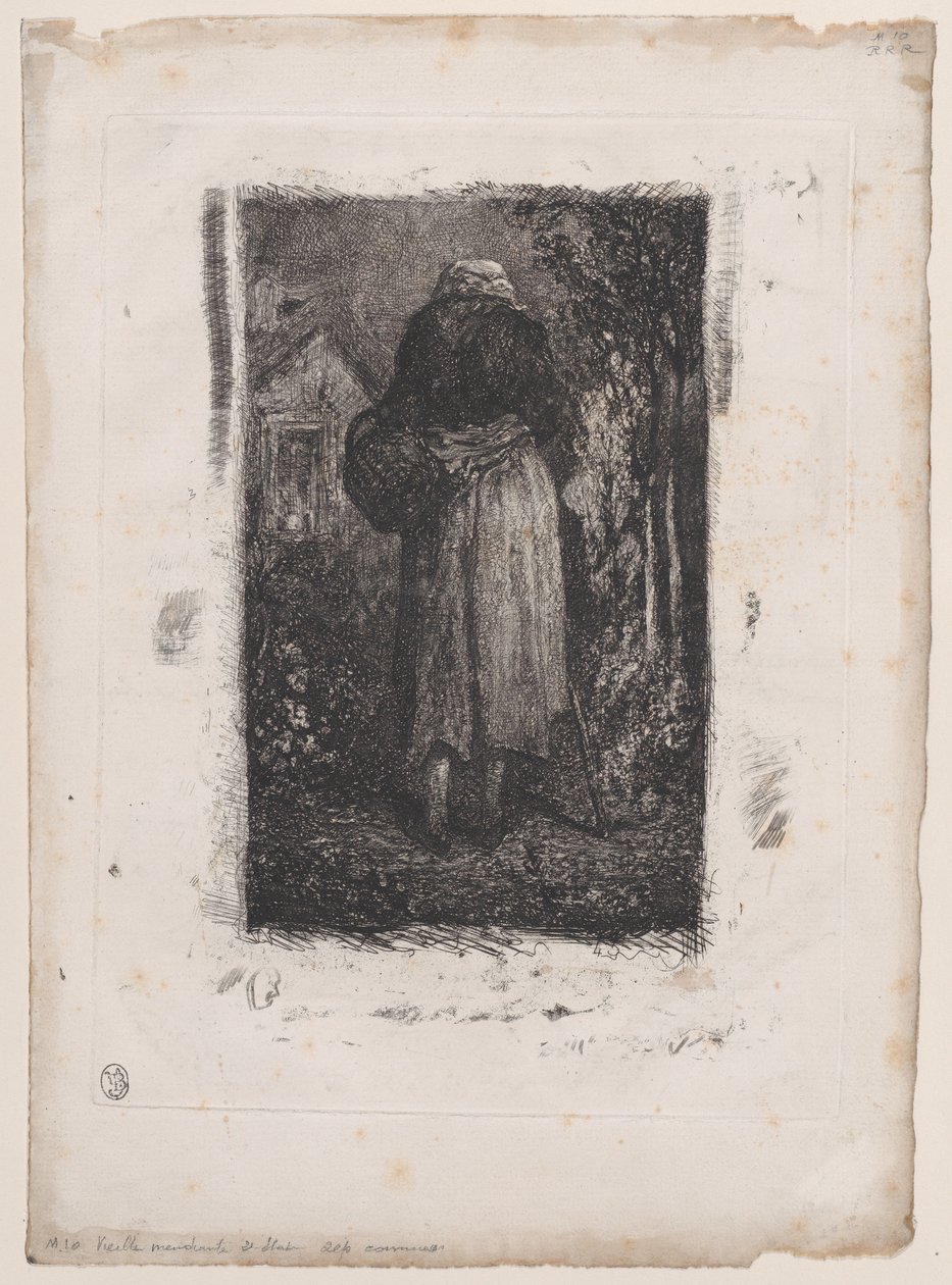 Gammal tiggarkvinna, 1833-38. av Alexandre Gabriel Decamps