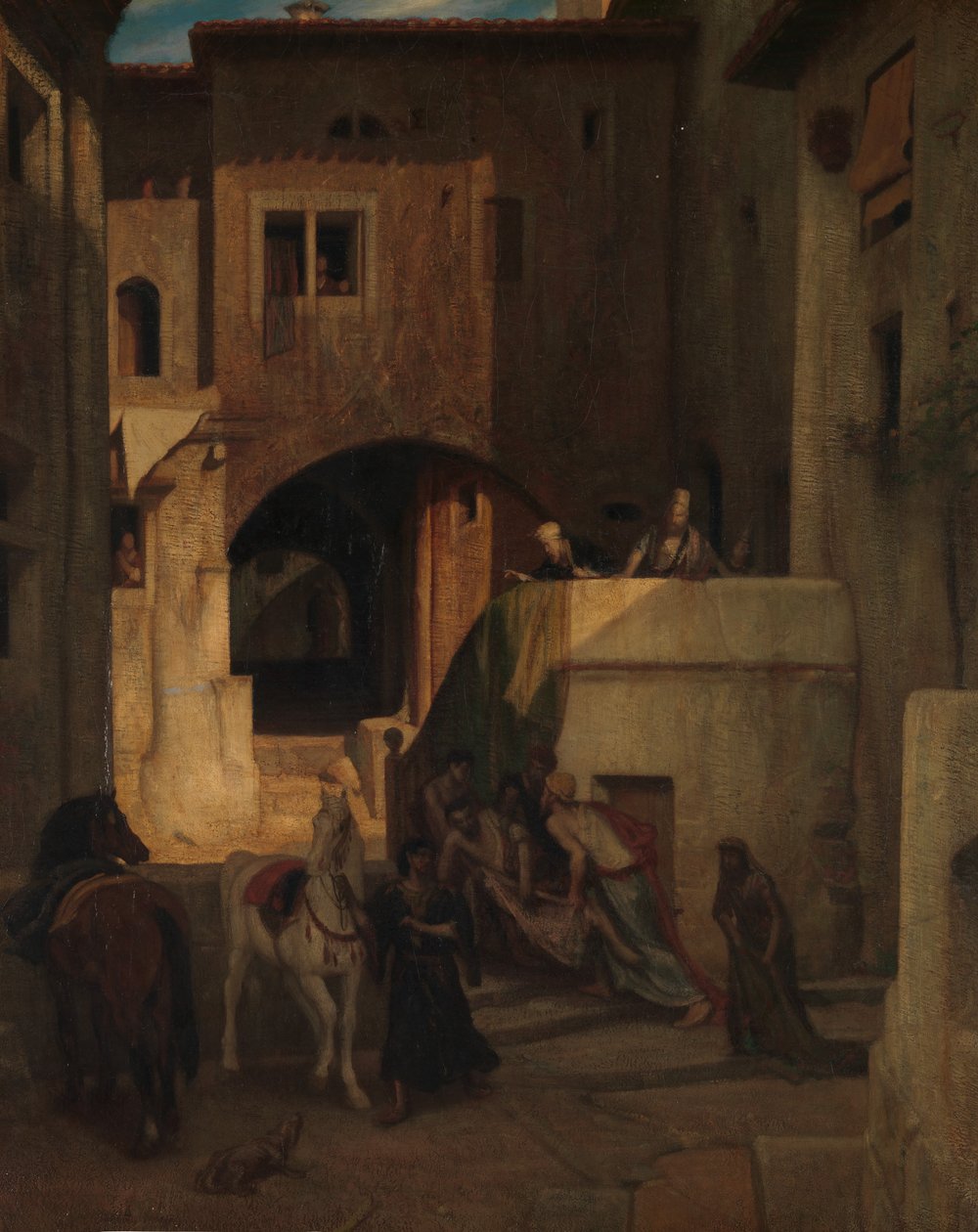 Den barmhärtige samariten, 1853. av Alexandre Gabriel Decamps