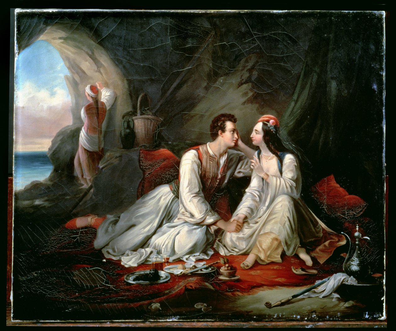 Don Juan och Haidee, ca 1833 av Alexandre Marie Colin