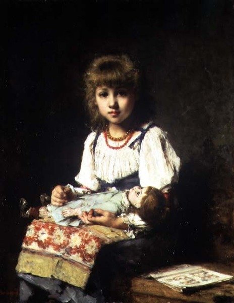 Leker mamma av Alexei Alexevich Harlamoff
