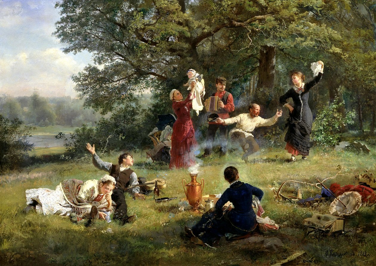 Söndagen 1884. av Alexei Ivanovich Korzukhin