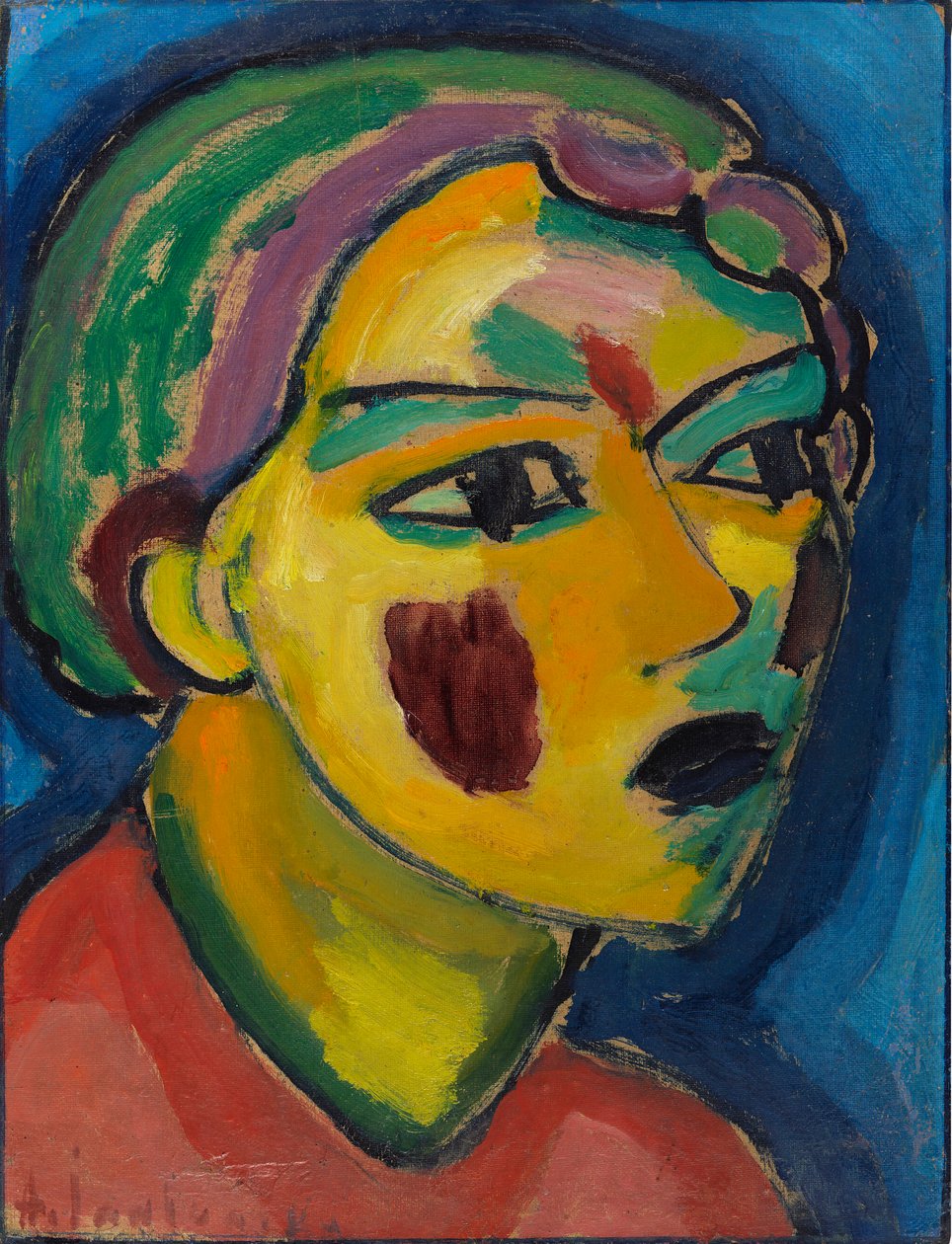Poet Mystical Head, 1917. av Alexei Javlensky von