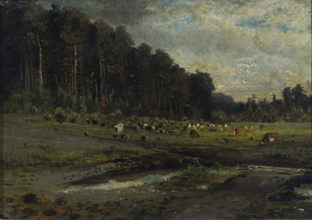 Älgön och Sokolniki, 1869. av Alexei Kondratyevich Savrasov