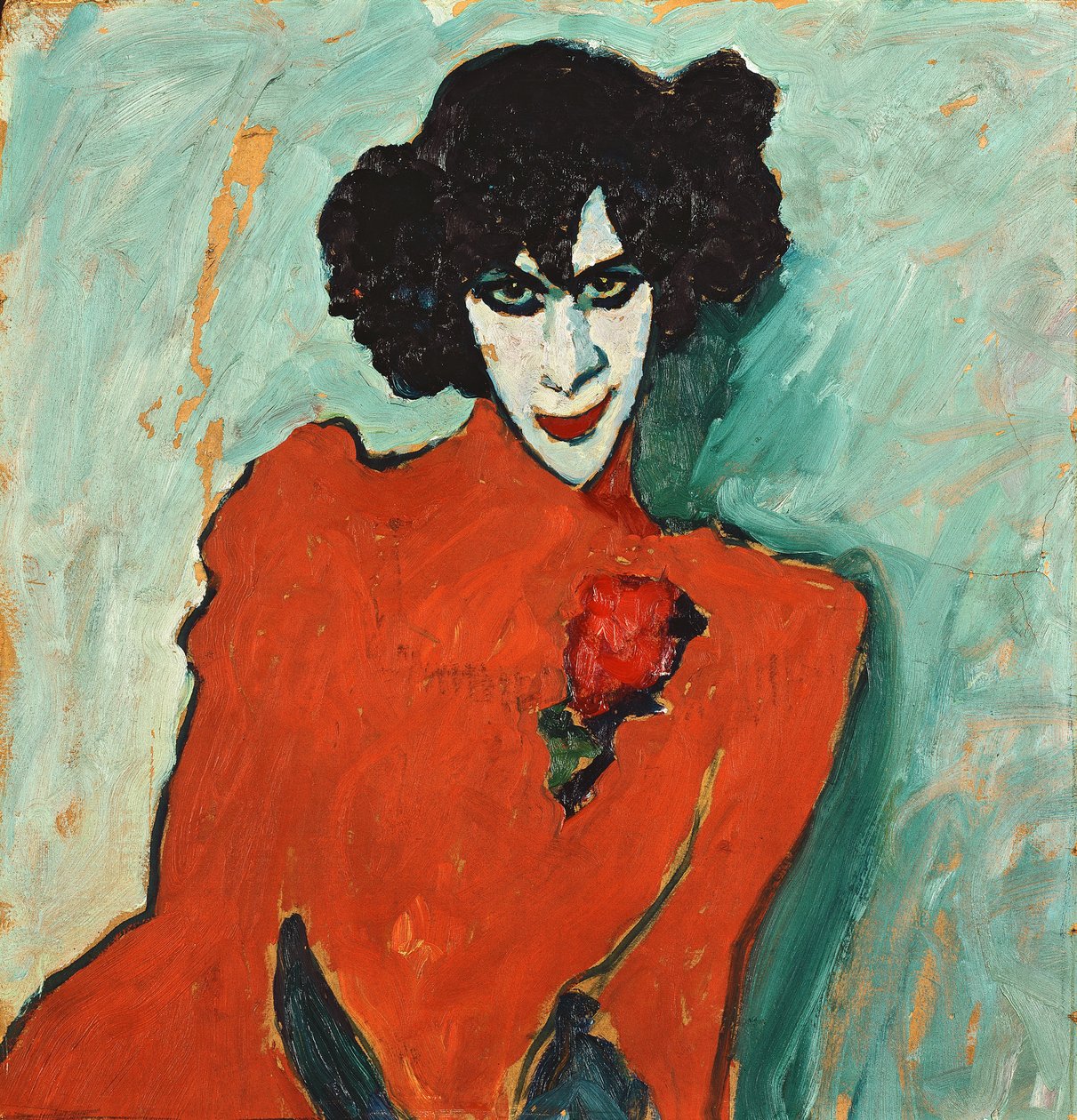 Porträtt av dansaren Aleksandr Sakharov av Alexej von Jawlensky