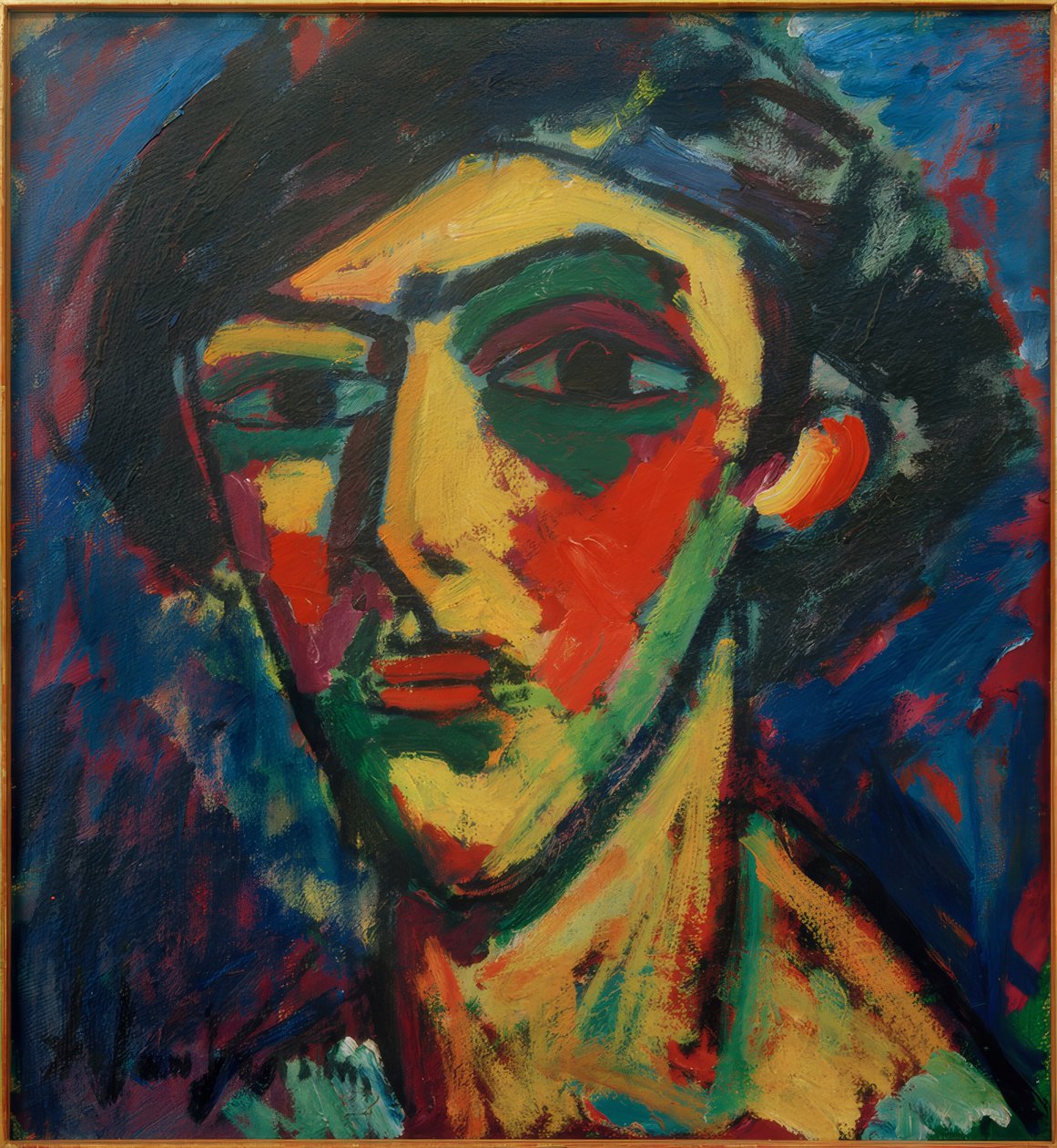 Ung mans huvud av Alexej von Jawlensky