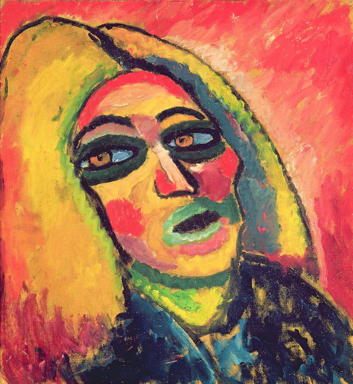 Porträtt av en kvinna, 1912 av Alexej von Jawlensky