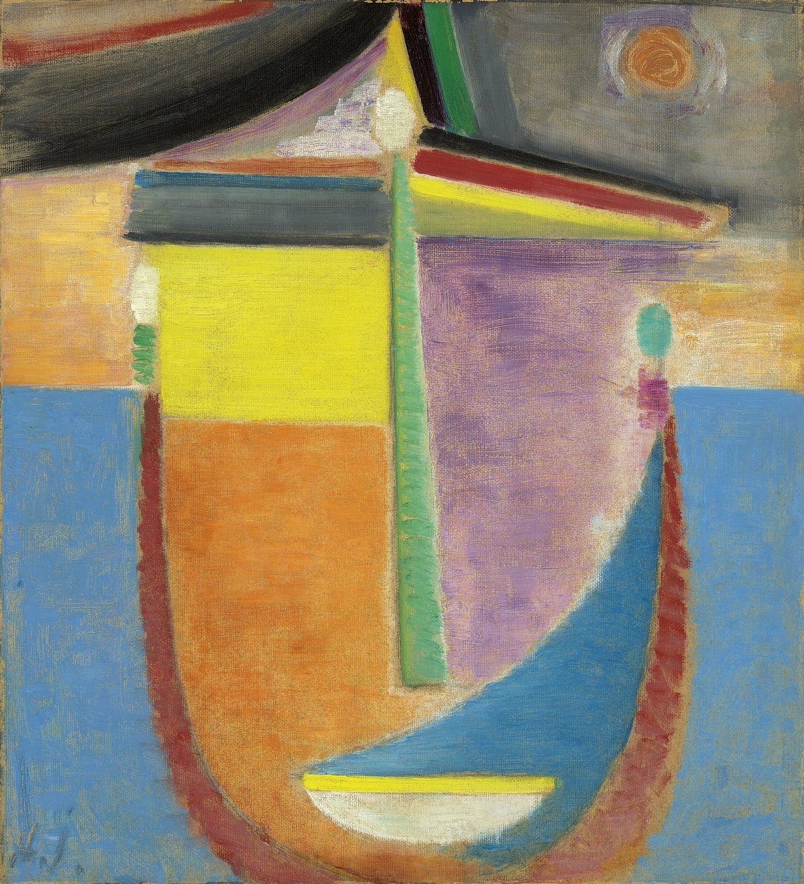 Abstrakt huvud: Komposition, 1924 av Alexej von Jawlensky