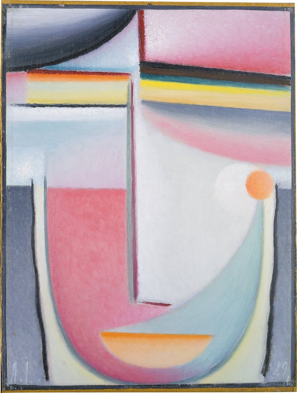 Abstract Head: Symfoni i rosa av Alexej von Jawlensky