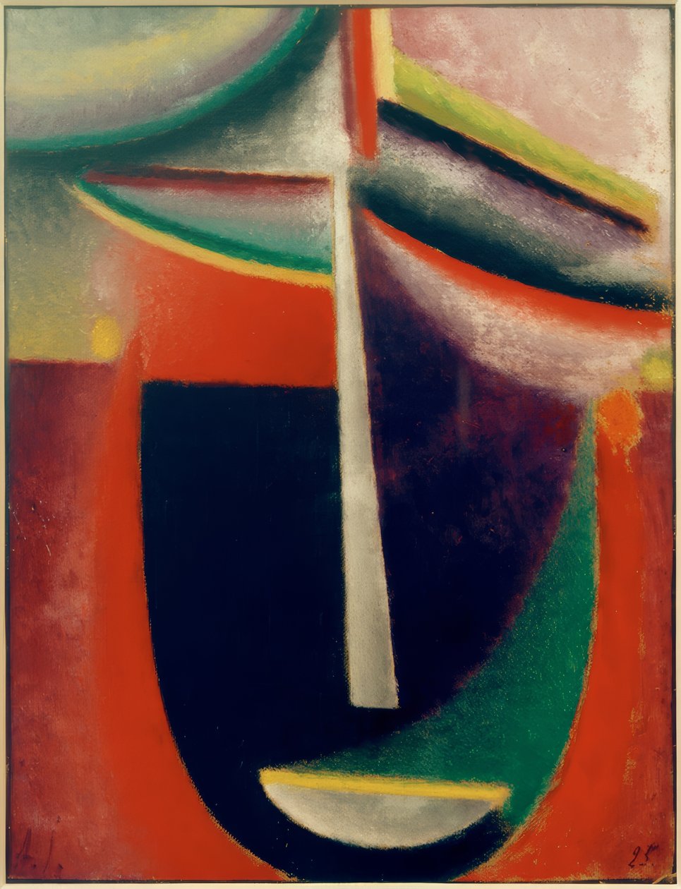 Abstrakt huvud: mysterium av Alexej von Jawlensky