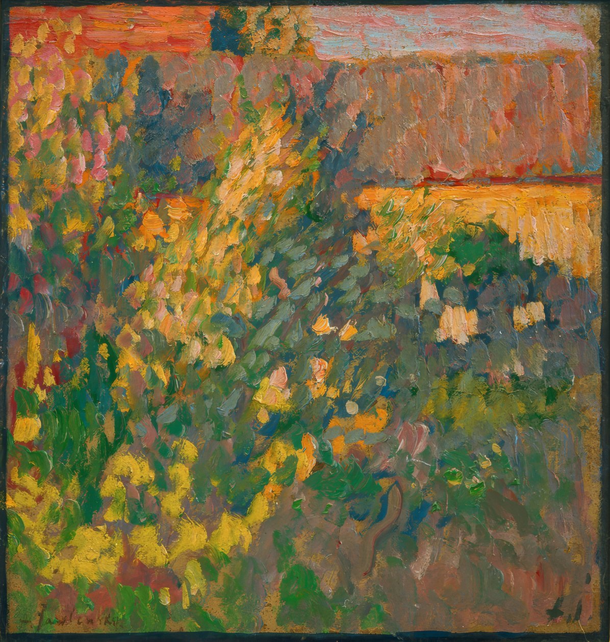 Blommande trädgård av Alexej von Jawlensky