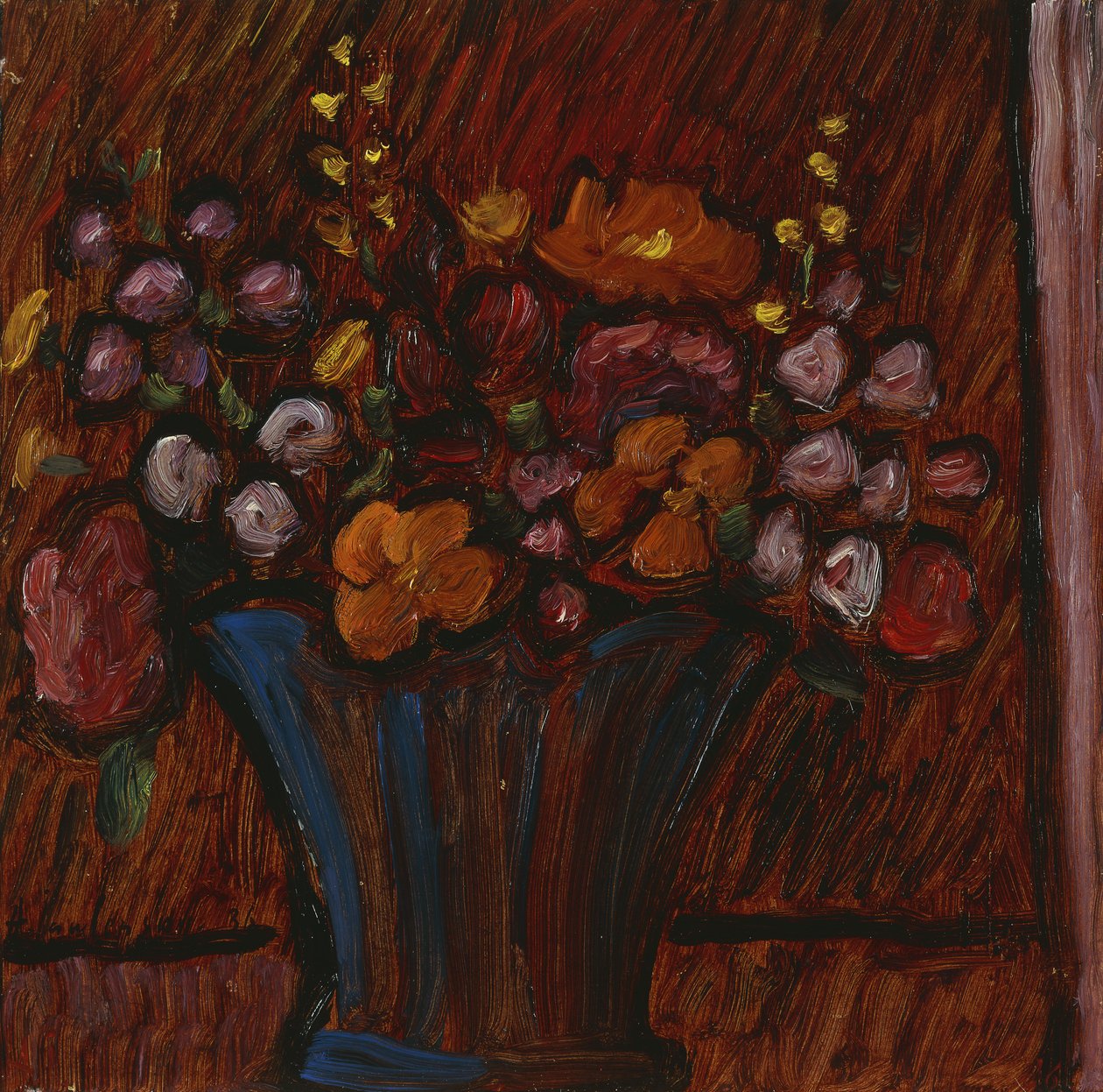Blommigt stilleben; Blumenstilleben, 1936 av Alexej von Jawlensky